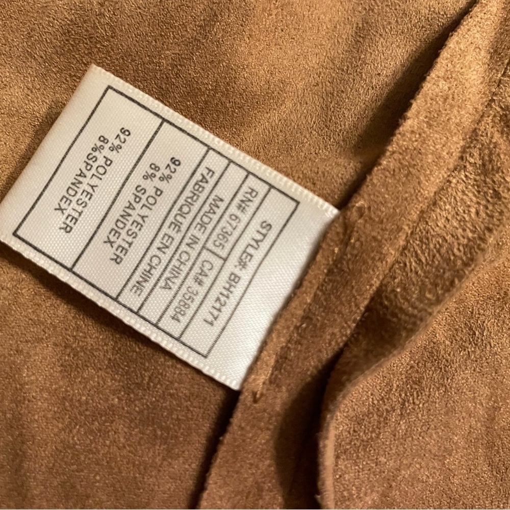 BB Dakota Women's Tan Suede Leather Jacket - Picture 6 of 6